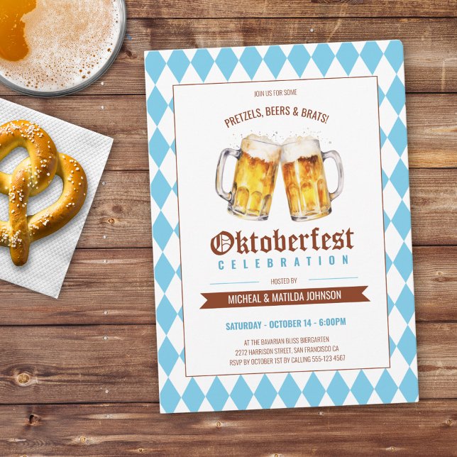 Invitation Oktoberfest Beer Party (Oktoberfest Beer Party Invitation)