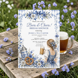 Invitation Oktoberfest Bière Allemande Prétzel Enterrement de