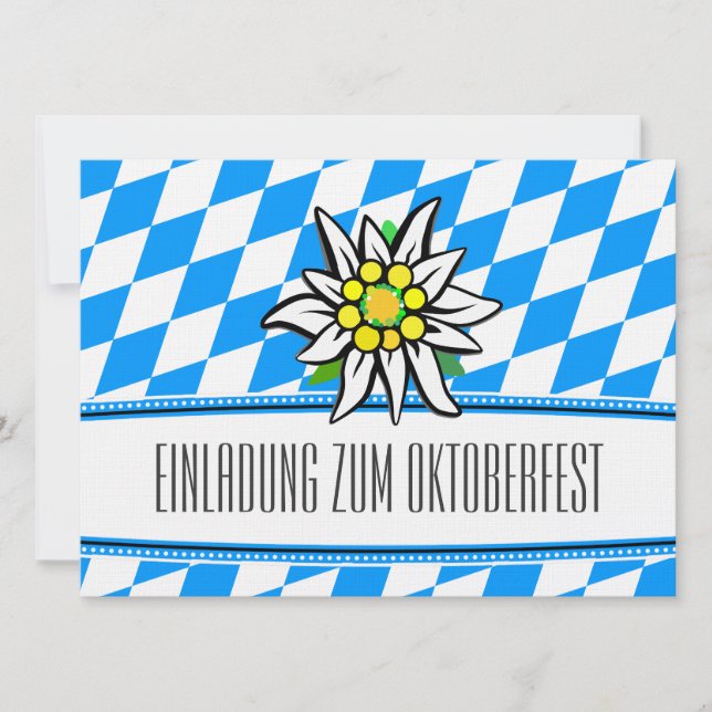 Invitation Oktoberfest culture allemande  (Devant)