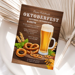Invitation Oktoberfest Party, Beer Party, Oktober Beer Fest