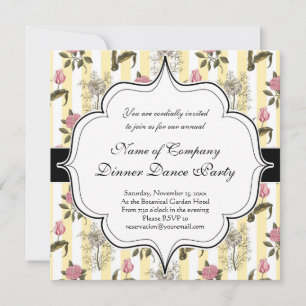 Invitation Old English Garden Vintage