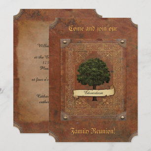 Invitation Old Leather Look