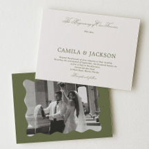 Old Money White and Olive Green Wedding