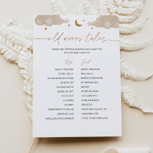 Invitation Old Wives Tales Twinkle Star Baby shower jeu
