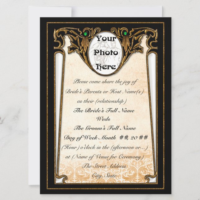 Invitation Olde New Orleans (Faire-part de mariage) (Devant)
