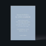 Invitation Olga Dusty Blue Mariage moderne<br><div class="desc">Invitations de mariage modernes avec un design propre et simple avec des polices audacieuses.</div>
