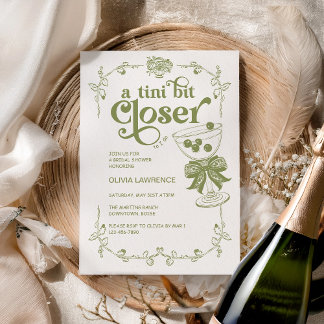 Invitation Olive Green un peu plus près de moi