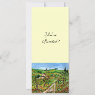 Invitation OLIVIERS EN TOUSCANIE, vert blanc