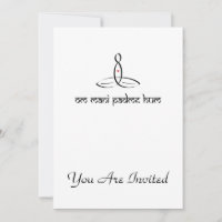 Om Mani Padme Hum - Style sanskrit noir