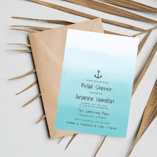 Invitation Ombre Beach Destination Ancre Océanique Fête des m