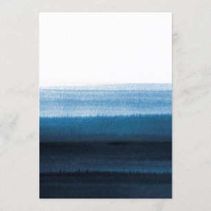 Invitation Ombre bleu marine