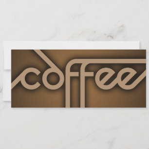 Invitation ombre CAFÉ (couleur personnalisable)