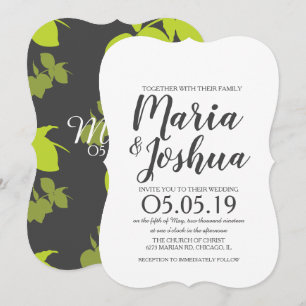 Invitation Ombre Citron Lime Mariage Citrus
