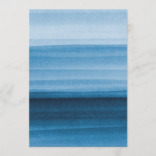 Invitation Ombre couleur bleu marine