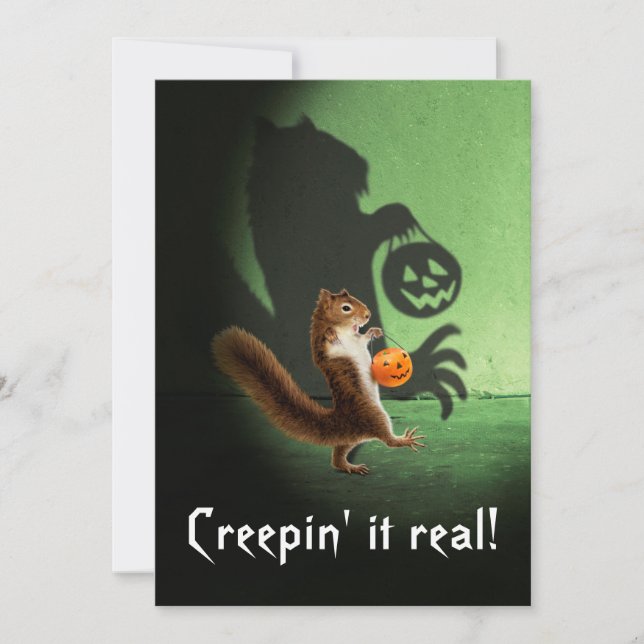 Invitation Ombre Écureuil Flippante (Devant)