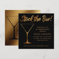 Ombre or & Couples noirs Stock la douche Bar