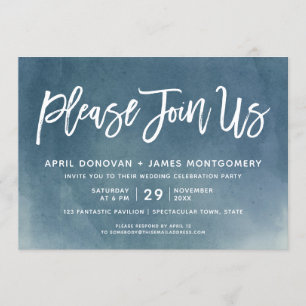 Invitation Ombre S'Il Vous Plaît Joignez-Vous À Nous Mariage