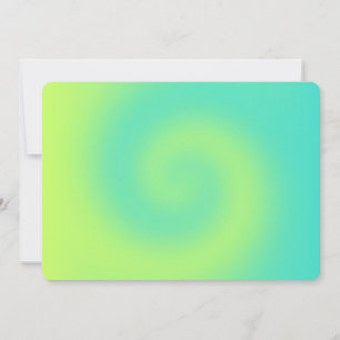 Invitation Ombre Twirl jaune vierge