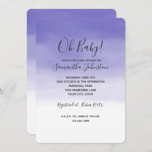 Invitation Ombre violet de filles