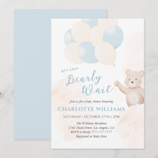 Invitation On a hâte d'être parents | Fête de naissance d'un