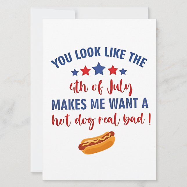 Invitation On dirait que le 4 juillet me donne envie (Devant)