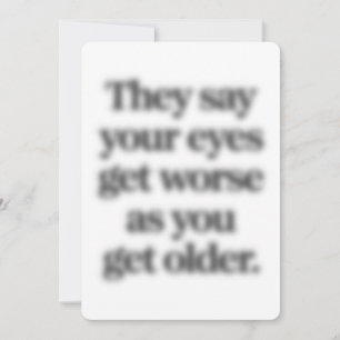 Invitation On dit que vos yeux s'empirent en vieillissant Amu