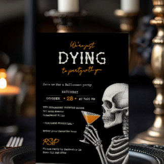 Invitation On Meurt d'Envie de Faire la Fête Avec Vous Soirée