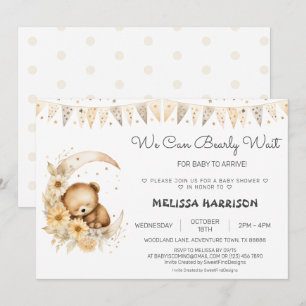 Invitation On peut attendre Boho