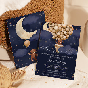 Invitation On Peut Attendre De L'Air Ballotte Baby shower Ted