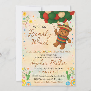 Invitation On peut attendre le Baby shower mexicain Muchacho