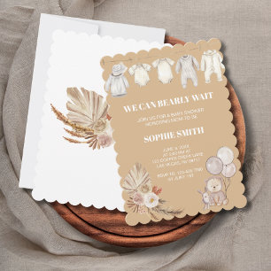 Invitation On Peut Attendre Le Baby shower Russe De Pampas Bo