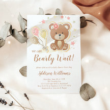On Peut Attendre Teddy Bear Baby shower