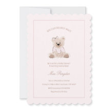 On Peut Attendre Teddy Bear Baby shower rose