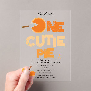 Invitation One Cutie Pie 1er Premier Anniversaire