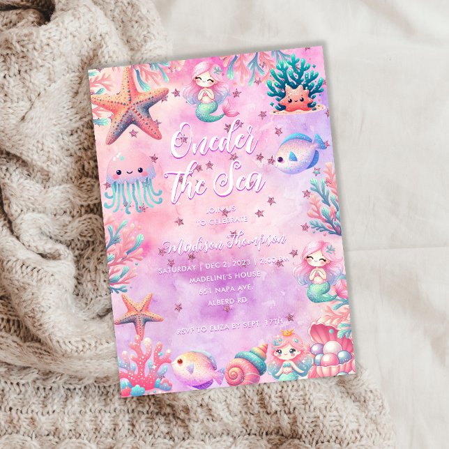 Invitation ONE der The Sea Kids 1er anniversaire (Créateur téléchargé)
