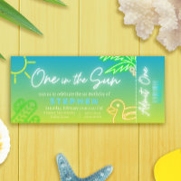 One in the Sun - Billet d'anniversaire garçon 1er