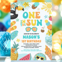 One In The Sun Tropical Beach 1st Birthday Party