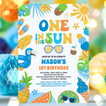 One In The Sun Tropical Beach 1st Birthday Party