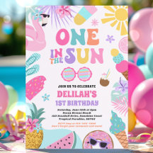 One In The Sun Tropical Beach 1st Birthday Party
