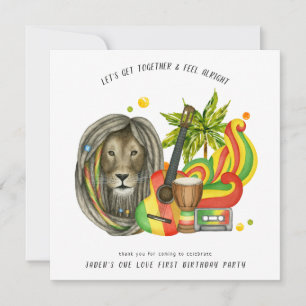 Invitation One Love First Birthday Party