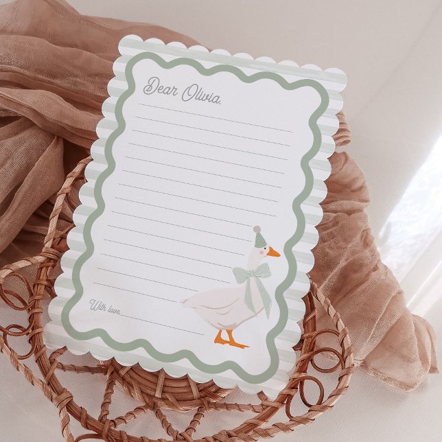 Invitation One Silly Goose 1st Birthday Time Capsule Cards (Créateur téléchargé)