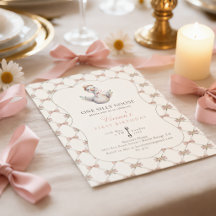 One Silly Goose Preppy Bow 1st Birthday