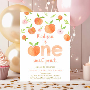 Invitation One Sweet Peach 1er anniversaire
