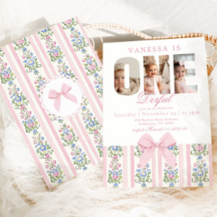 Invitation Onederful Love Shack 1st Birthday Photo collage