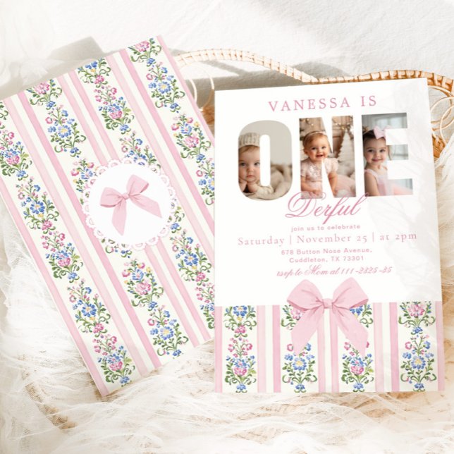 Invitation Onederful Love Shack 1st Birthday Photo collage (Créateur téléchargé)