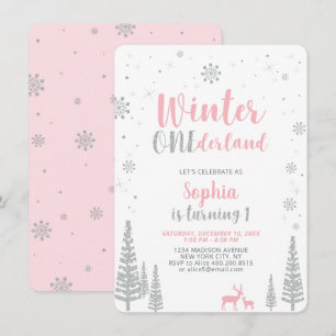Invitation Onederland d'hiver 1er, premier anniversaire, fill