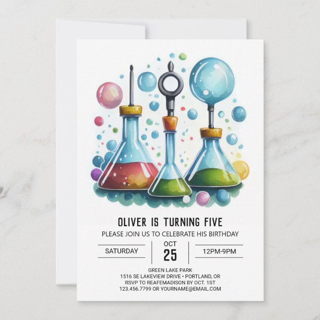 Invitation Online Discovery Fusion Scientifique Anniversaire (Devant)