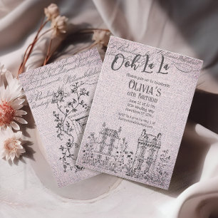 Invitation Ooh La La French Fairytale Party