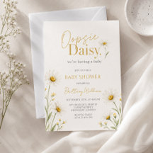 Oopsie Daisy Baby Shower Minimaliste 