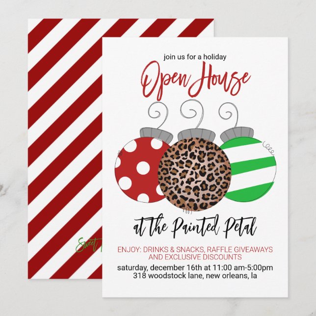 Invitation Open House (Devant / Derrière)